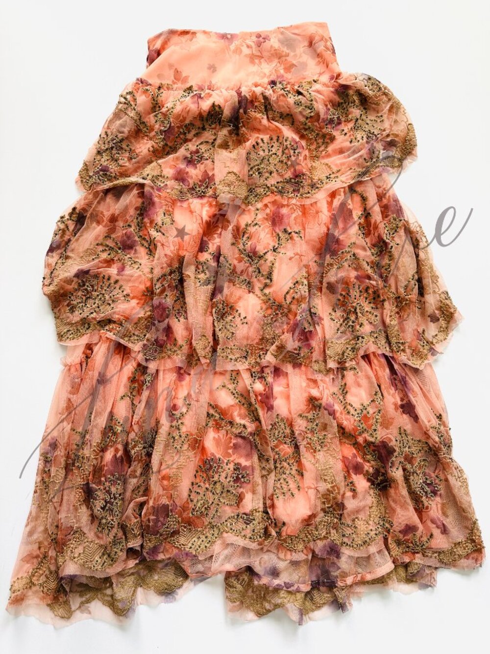 FREE PEOPLE Maple Glow Embellished Sequin Maxi Skirt Set In Pink (size XS) NWT - Picture 8 of 14